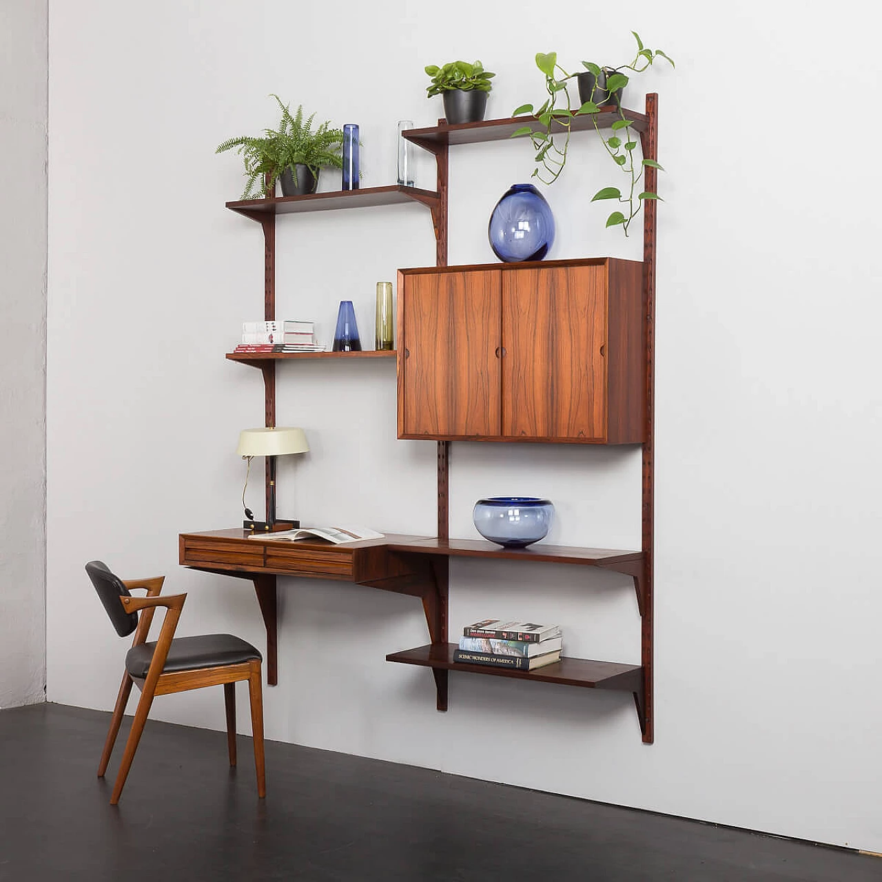 Danish two-bay rosewood bookcase by Poul Cadovius for Royal Systems, 1960s 2