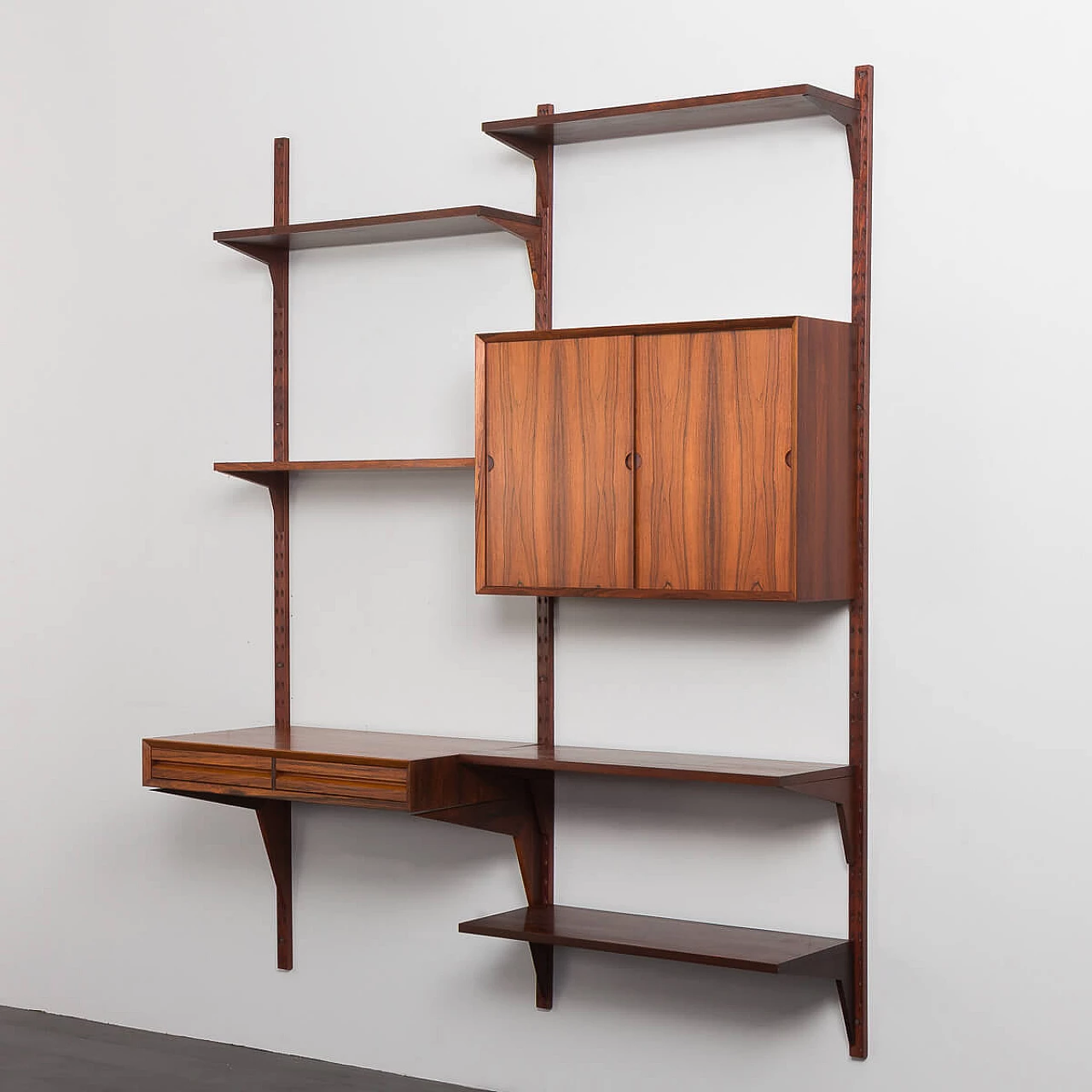 Danish two-bay rosewood bookcase by Poul Cadovius for Royal Systems, 1960s 3