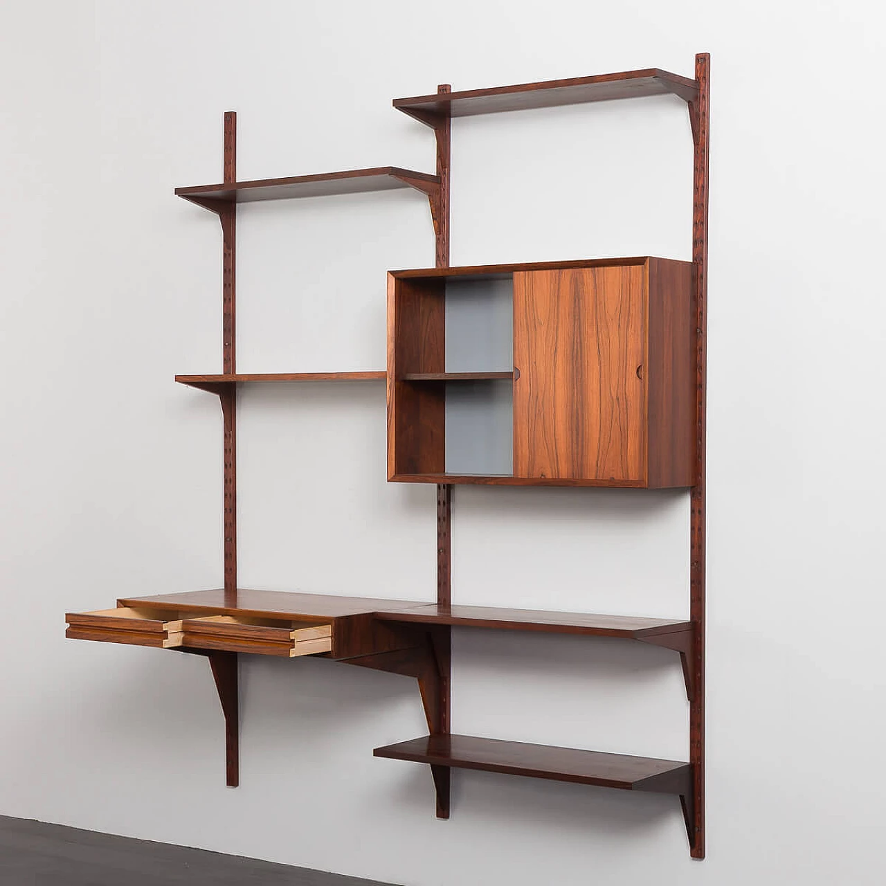 Danish two-bay rosewood bookcase by Poul Cadovius for Royal Systems, 1960s 4