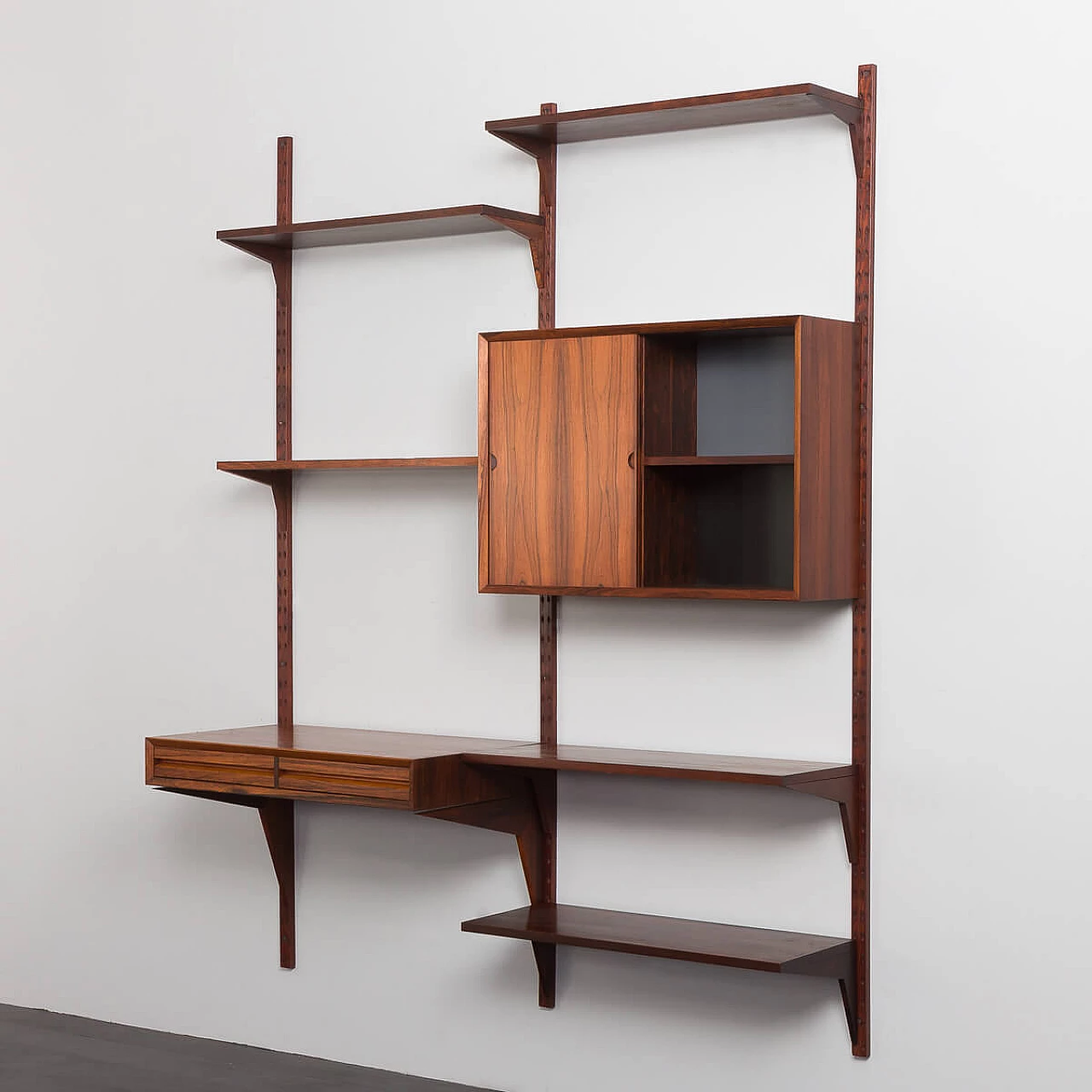 Danish two-bay rosewood bookcase by Poul Cadovius for Royal Systems, 1960s 5