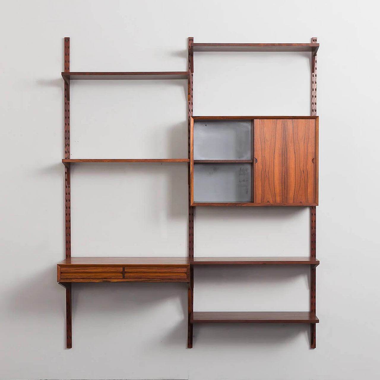 Danish two-bay rosewood bookcase by Poul Cadovius for Royal Systems, 1960s 11