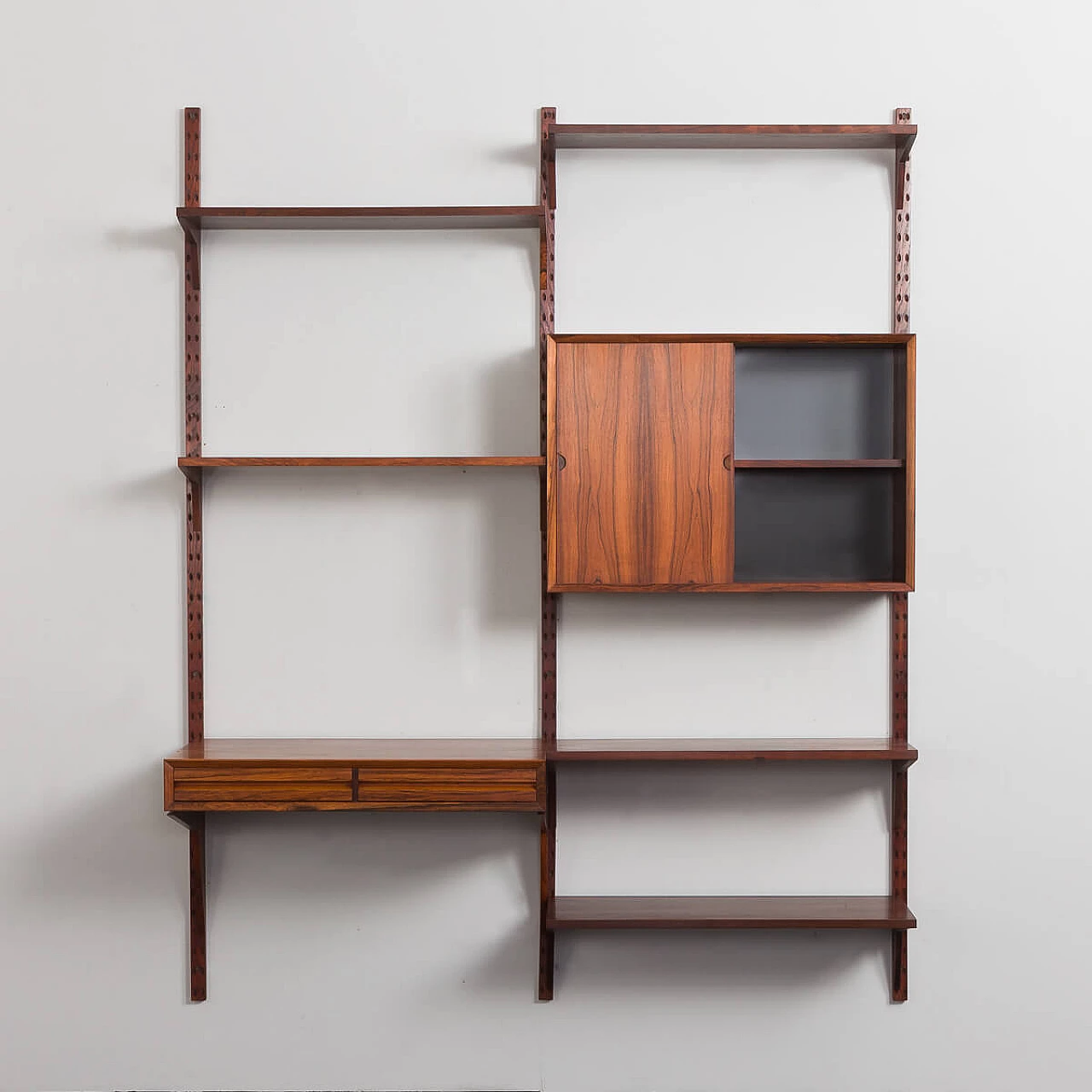 Danish two-bay rosewood bookcase by Poul Cadovius for Royal Systems, 1960s 15