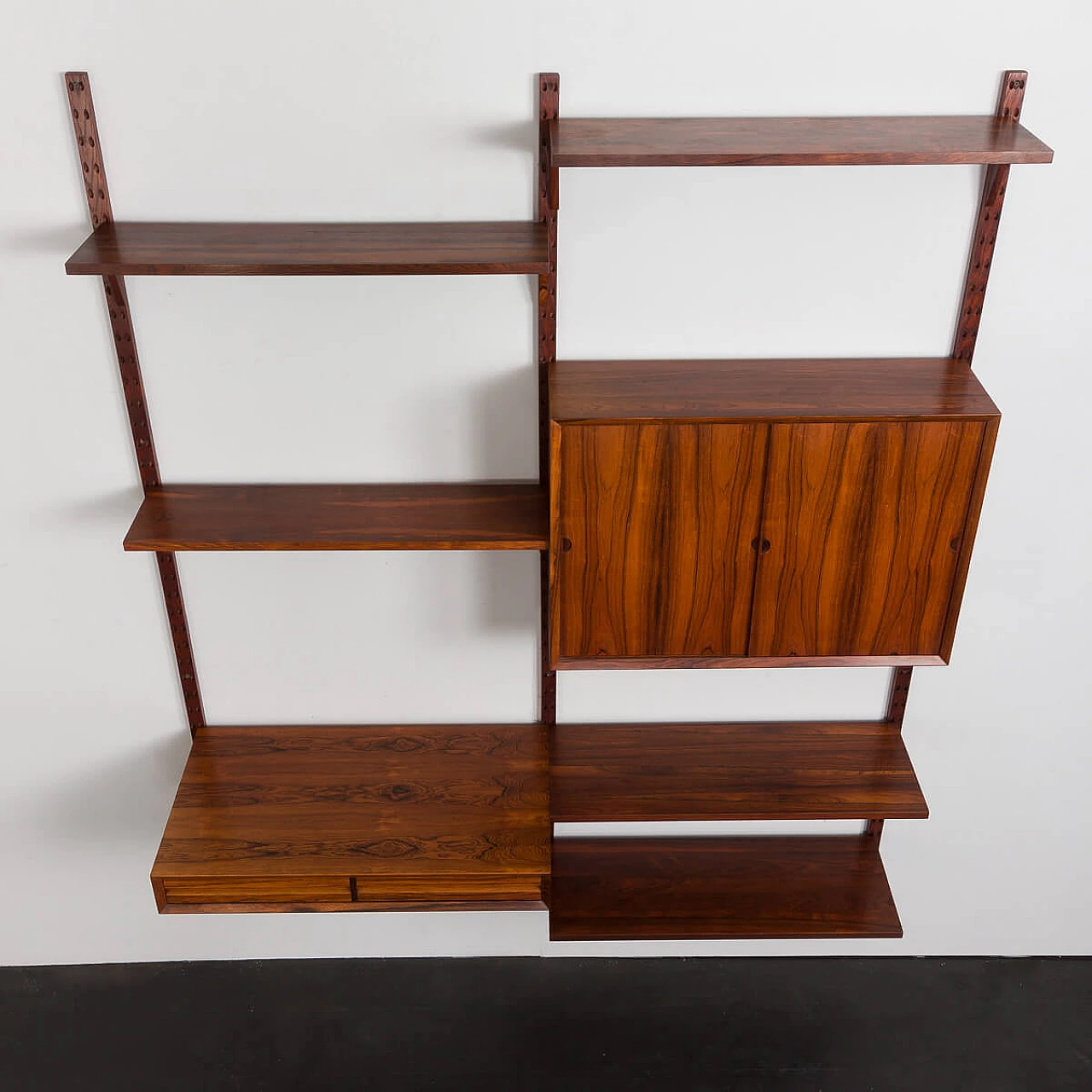 Danish two-bay rosewood bookcase by Poul Cadovius for Royal Systems, 1960s 17