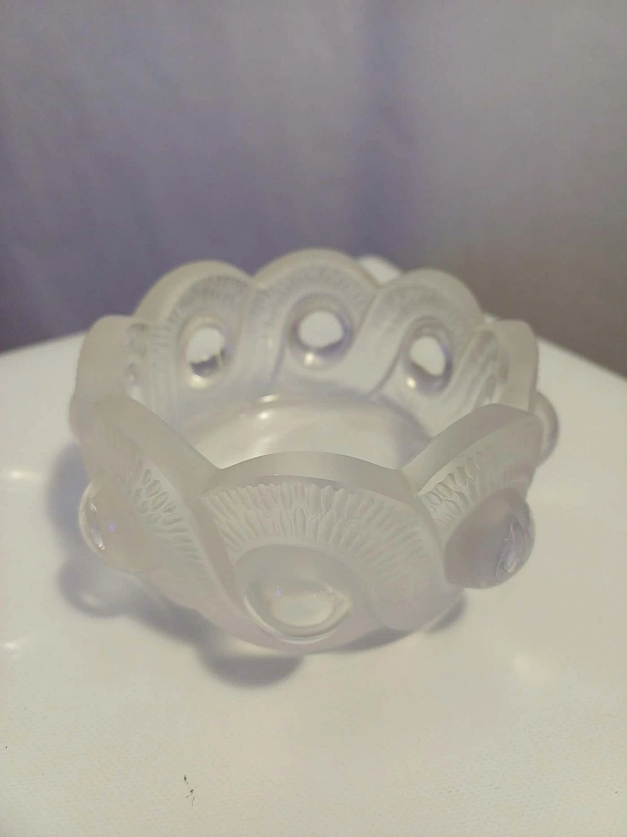 Lalique glass ashtray, 1950s 2