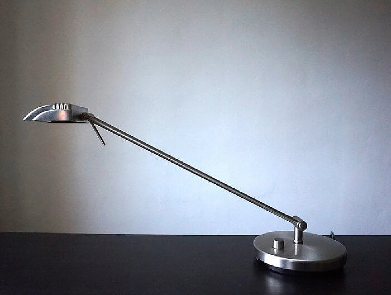 Stainless steel table lamp by Egon Hillebrand for Hillebrand, 1980s 1