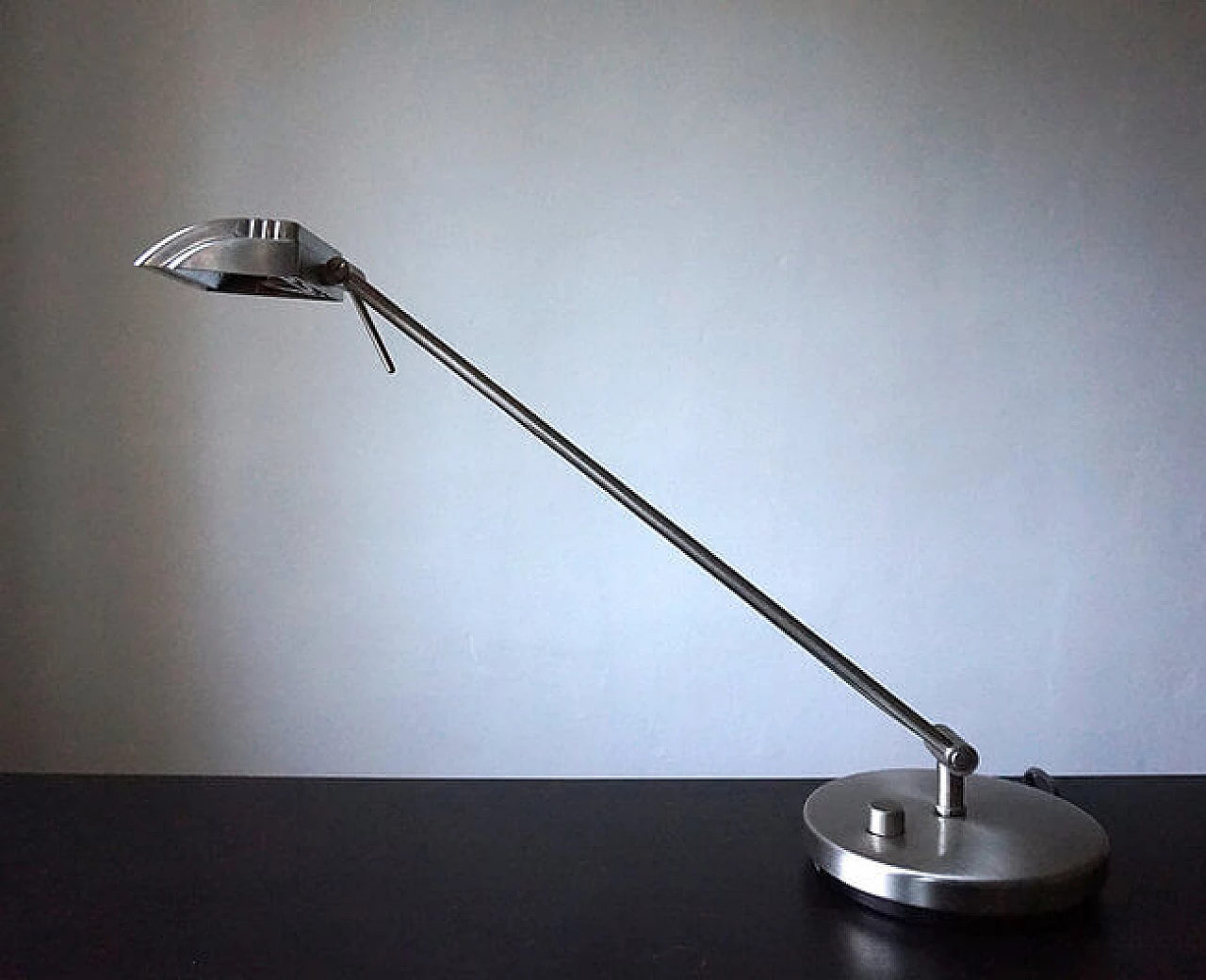 Stainless steel table lamp by Egon Hillebrand for Hillebrand, 1980s 3