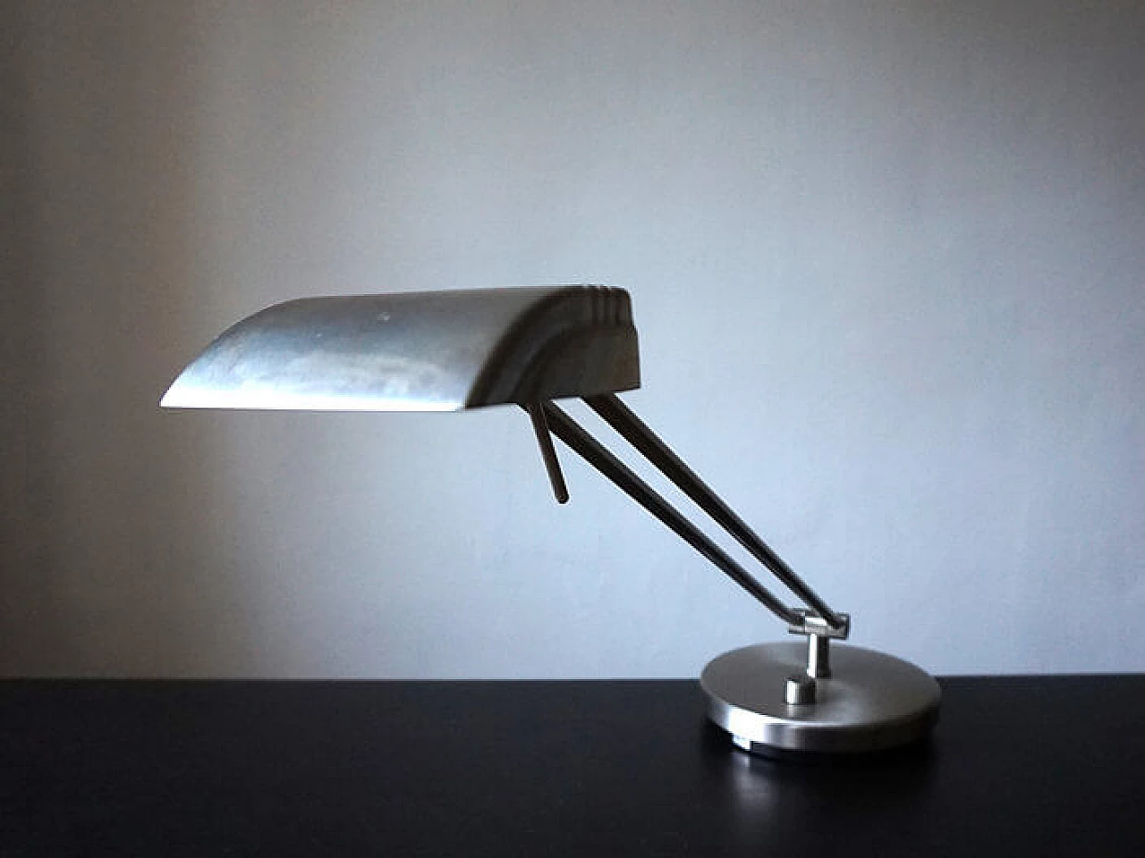 Stainless steel table lamp by Egon Hillebrand for Hillebrand, 1980s 6