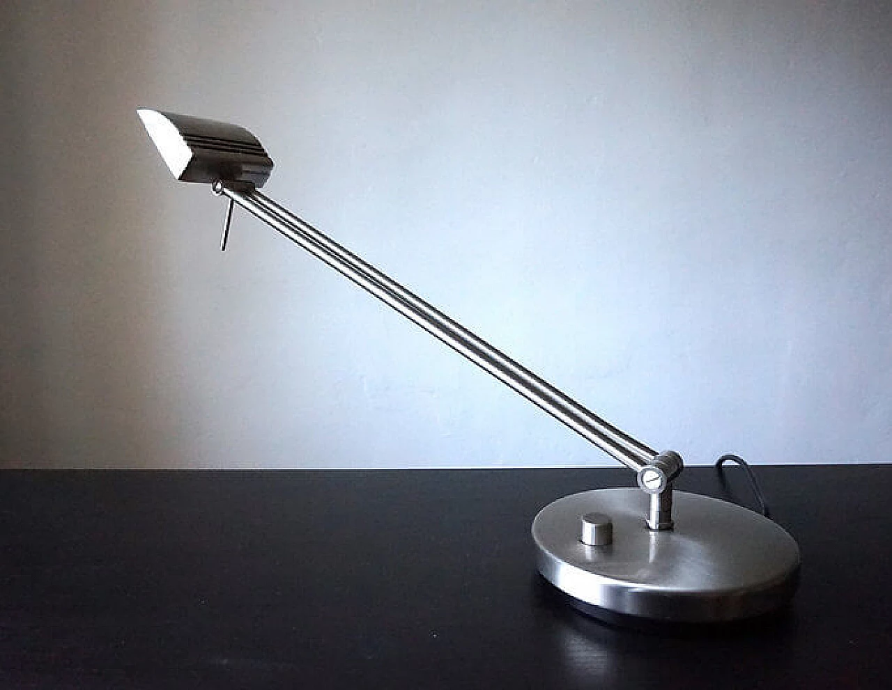 Stainless steel table lamp by Egon Hillebrand for Hillebrand, 1980s 8