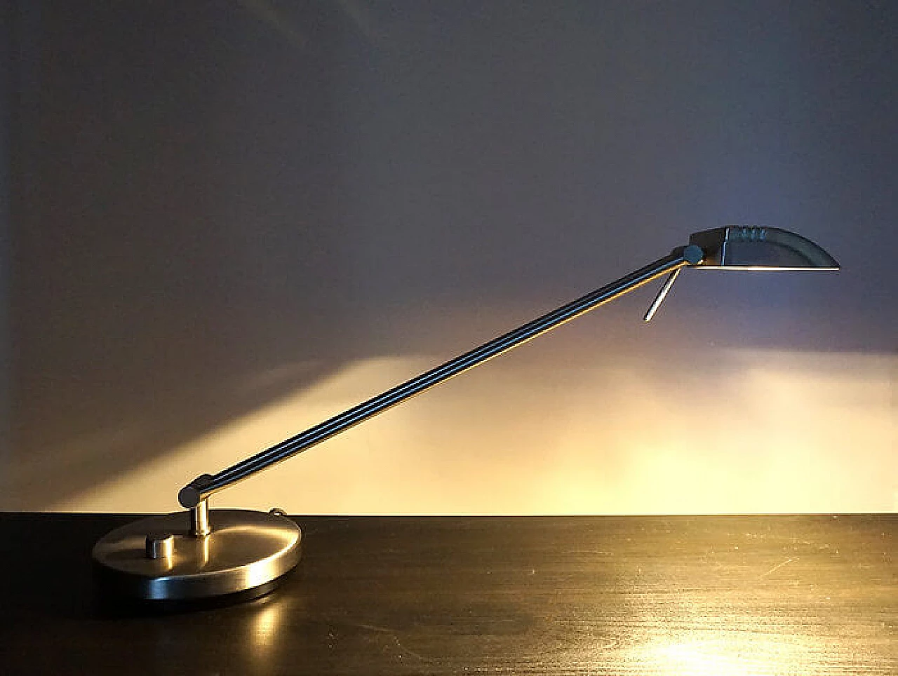 Stainless steel table lamp by Egon Hillebrand for Hillebrand, 1980s 10