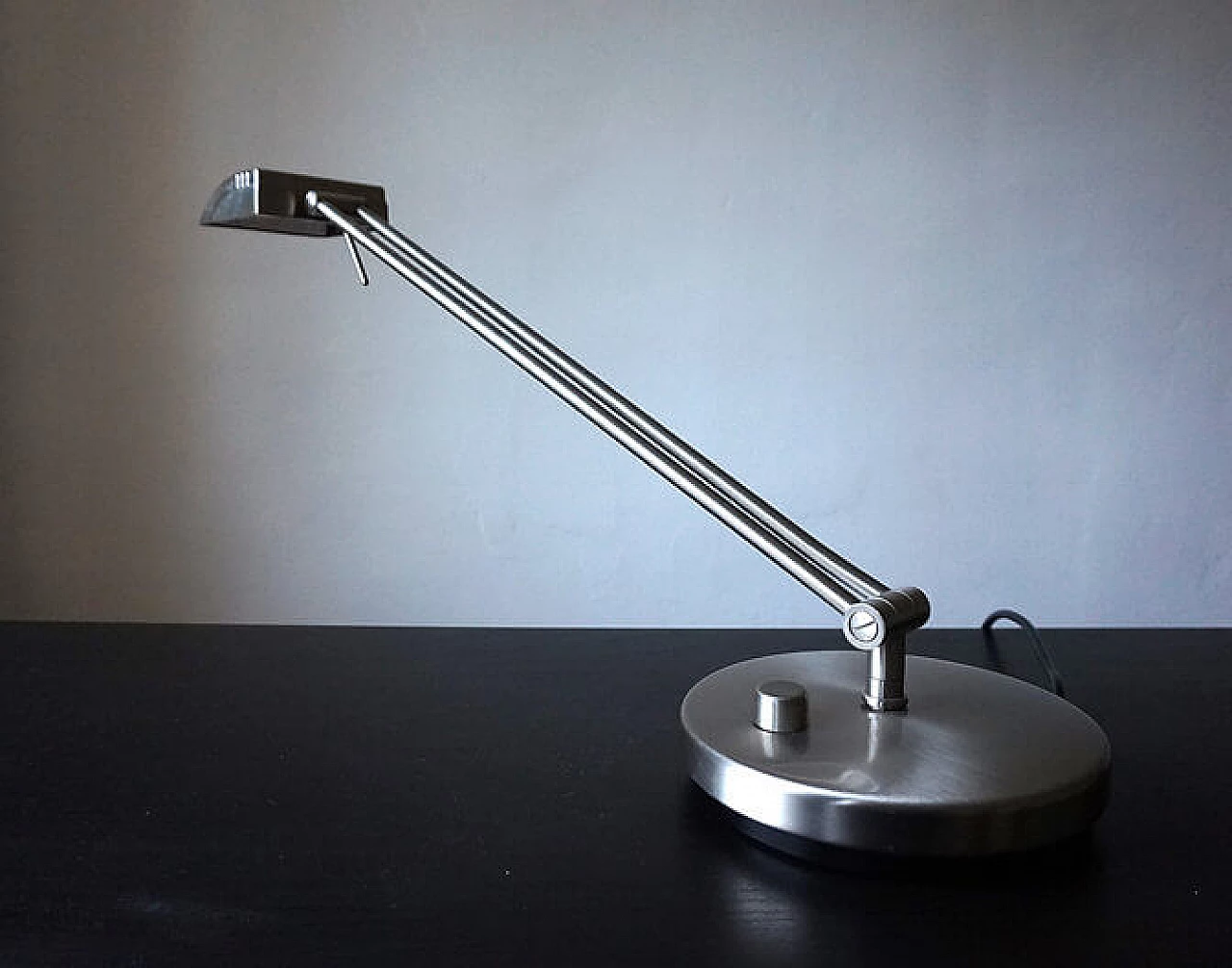 Stainless steel table lamp by Egon Hillebrand for Hillebrand, 1980s 11