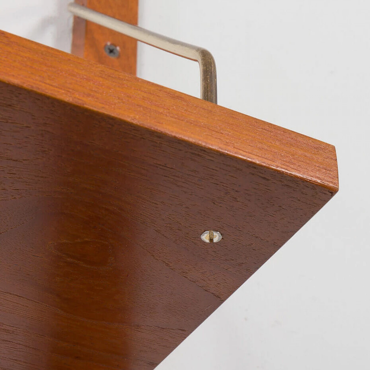 Six-shelf teak bookcase in the style of P. Cadovius and P. Sorensen, 1950s 8