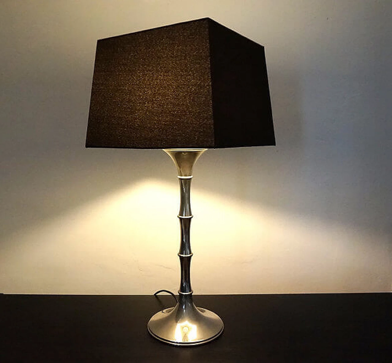 Bamboo table lamp by Ingo Maurer, 1960s 9