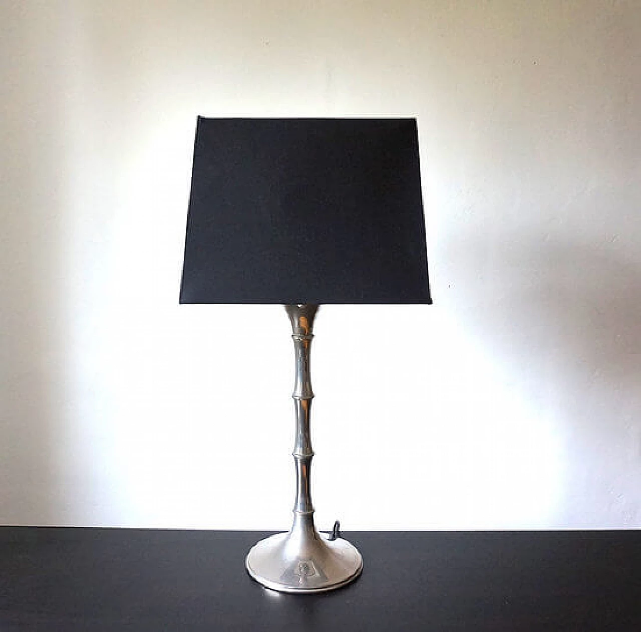 Bamboo table lamp by Ingo Maurer, 1960s 11