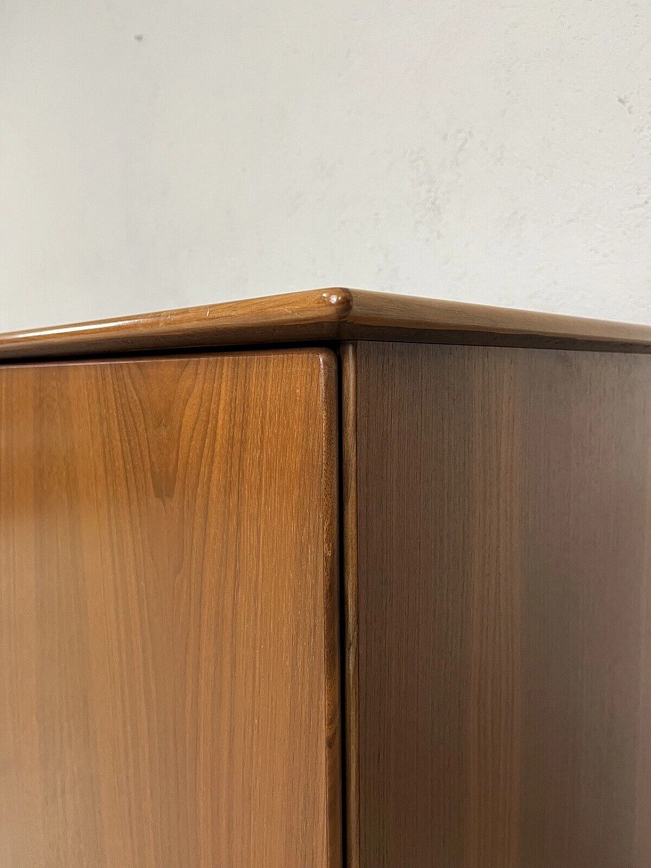 Wood and brass sideboard, 1960s 10