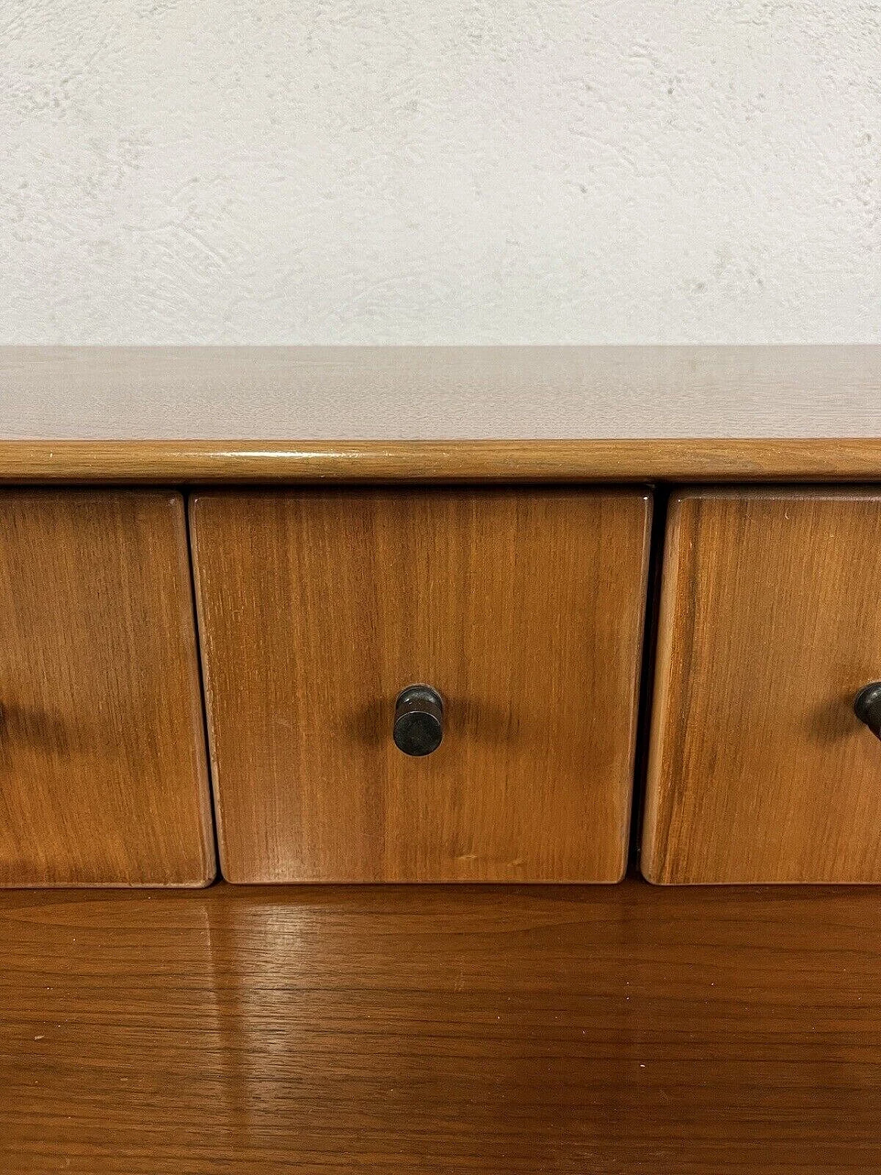 Wood and brass sideboard, 1960s 16