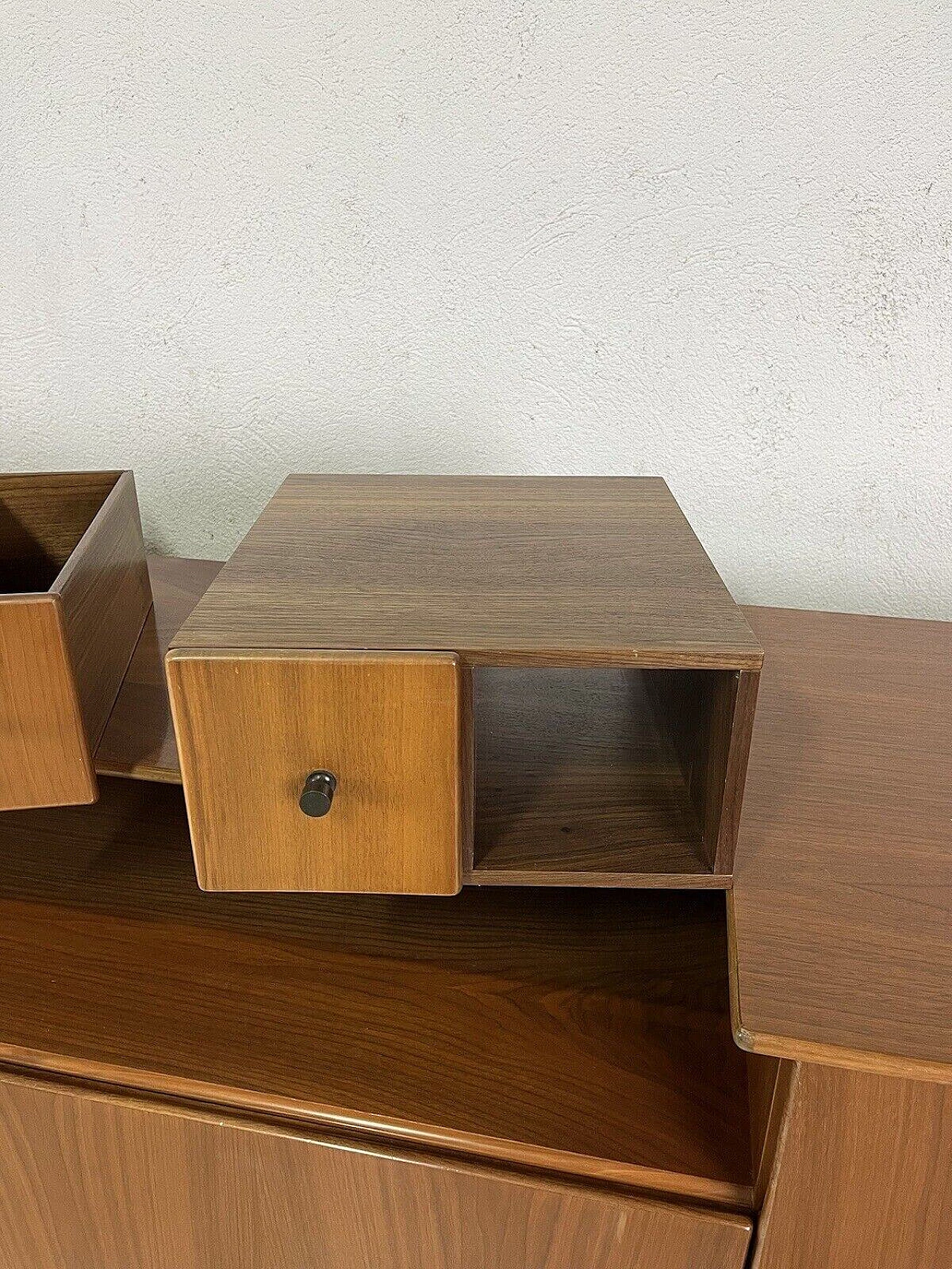 Wood and brass sideboard, 1960s 17