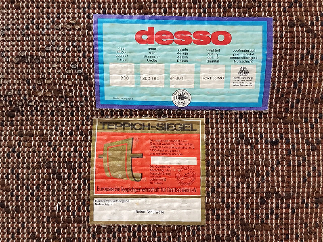 Desso wool carpet, 1970s 2