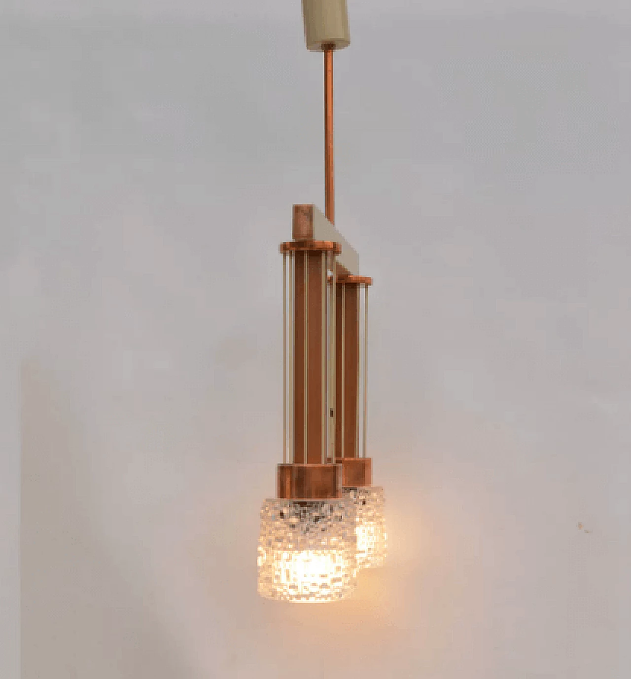 Chandelier 2573-250 by Drukov Brno, 1960s 2