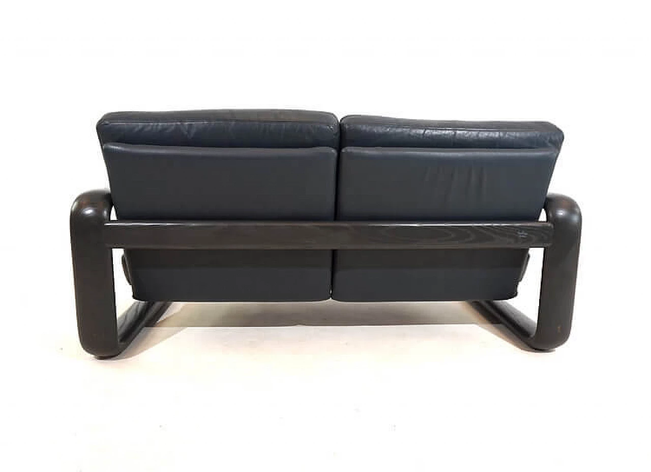 Rosenthal Hombre 2-seater leather sofa by Burkhard Vogtherr, 1970s 1