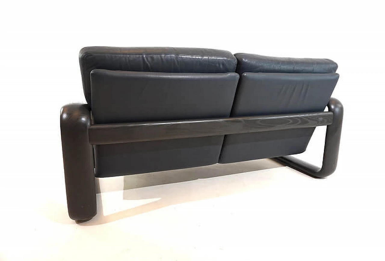 Rosenthal Hombre 2-seater leather sofa by Burkhard Vogtherr, 1970s 12