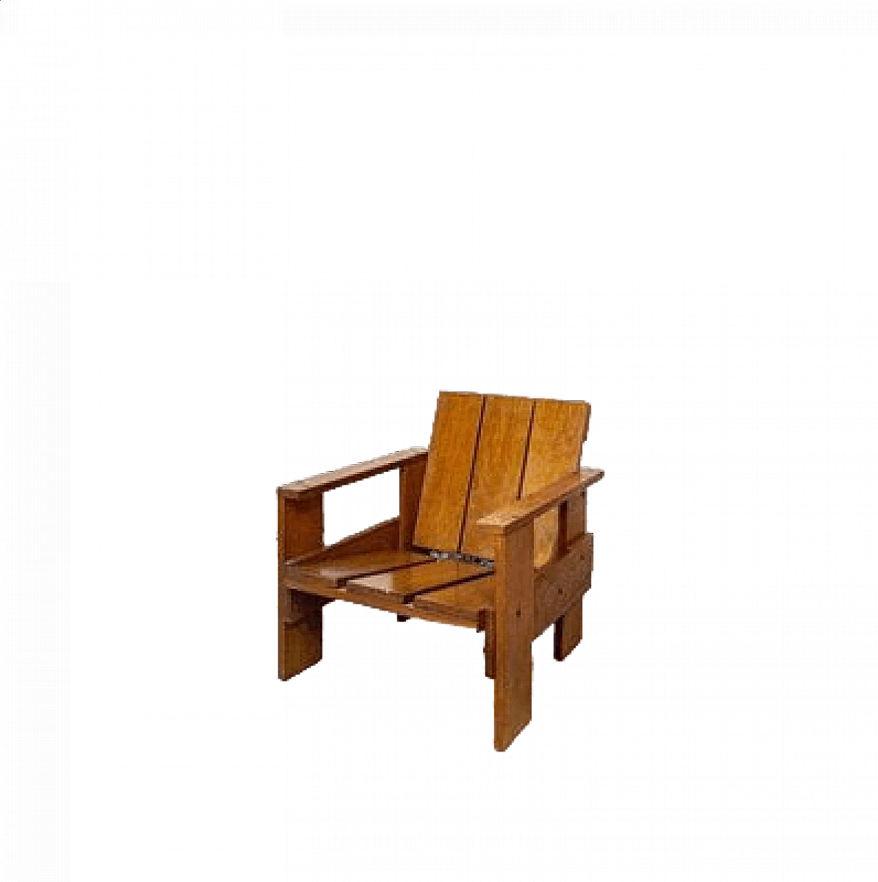 Oak Armchair by Gerrit Thomas Rietveld, 1950s 8