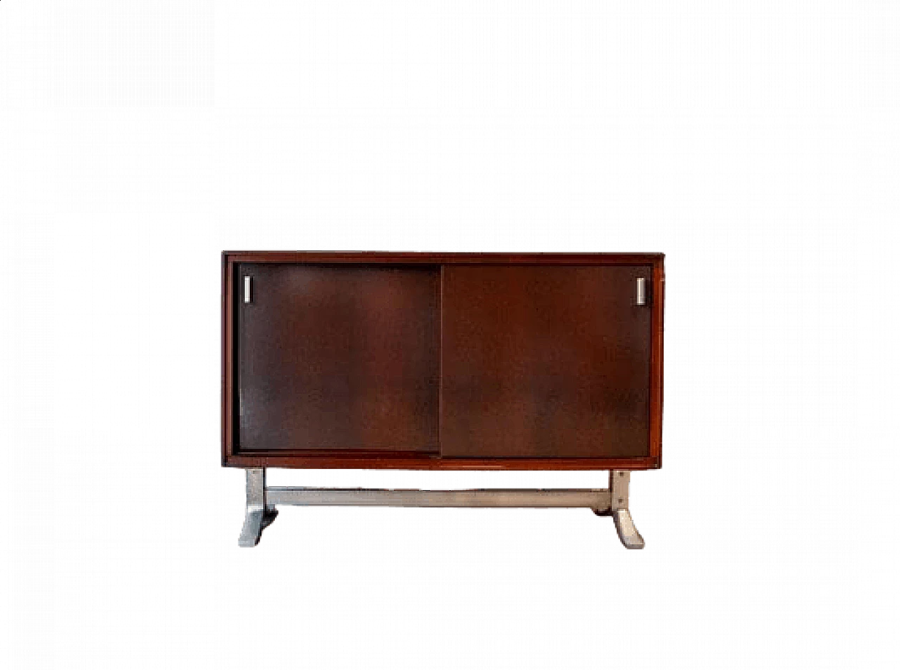 Credenza in teak ed acciaio di Gianni Moscatelli per Formanova, anni '70 13