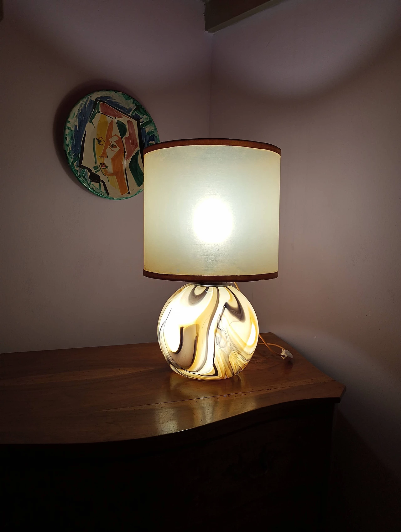 Murano glass table lamp, 1970s 1