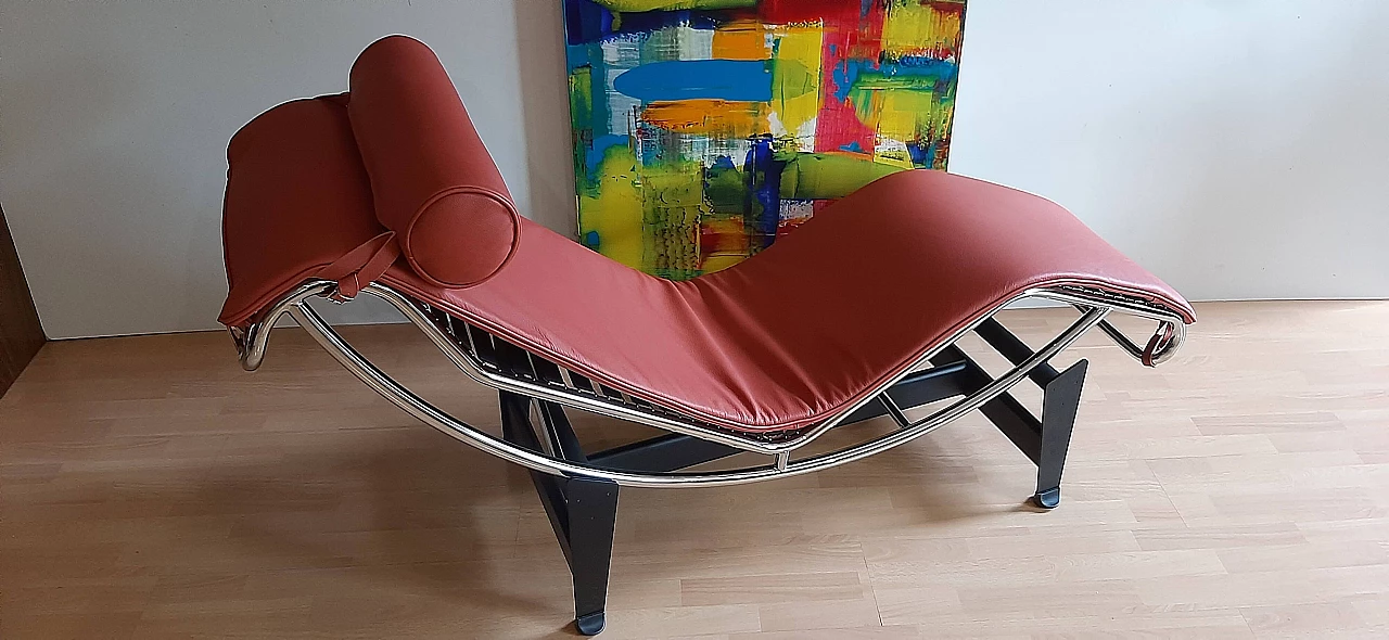 Chaise longue LC4 1401 di Le Corbusier, Perriand e Jeanneret per MDF Italia, anni '90 4