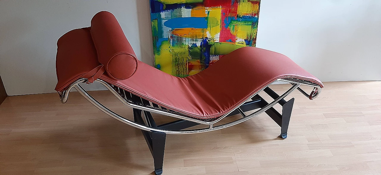 LC4 1401 chaise longue by Le Corbusier, Perriand and Jeanneret for MDF Italia, 1990s 9