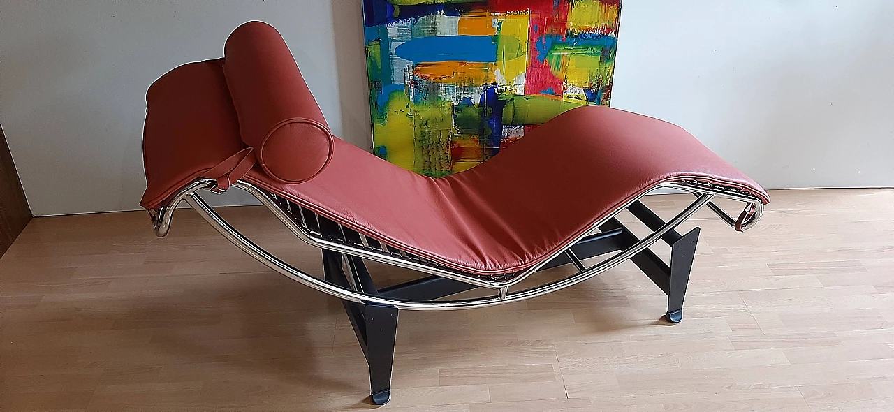 Chaise longue LC4 1401 di Le Corbusier, Perriand e Jeanneret per MDF Italia, anni '90 48