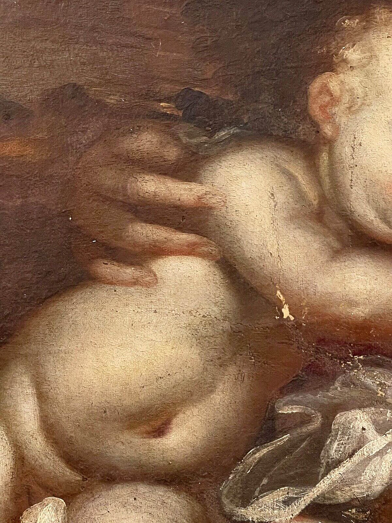 Madonna con Bambino dormiente, olio su tela, '600 5