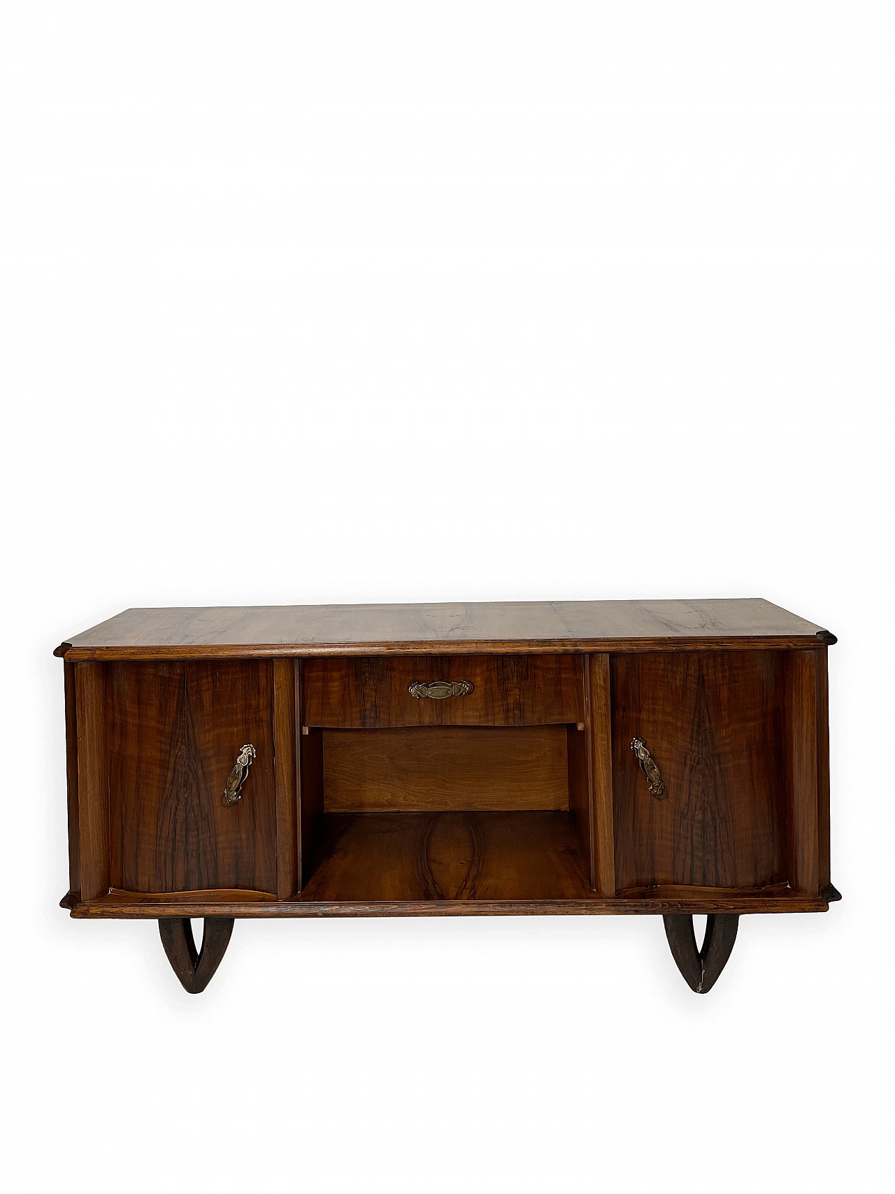 Florentine Art Deco wood sideboard, 1940s 2