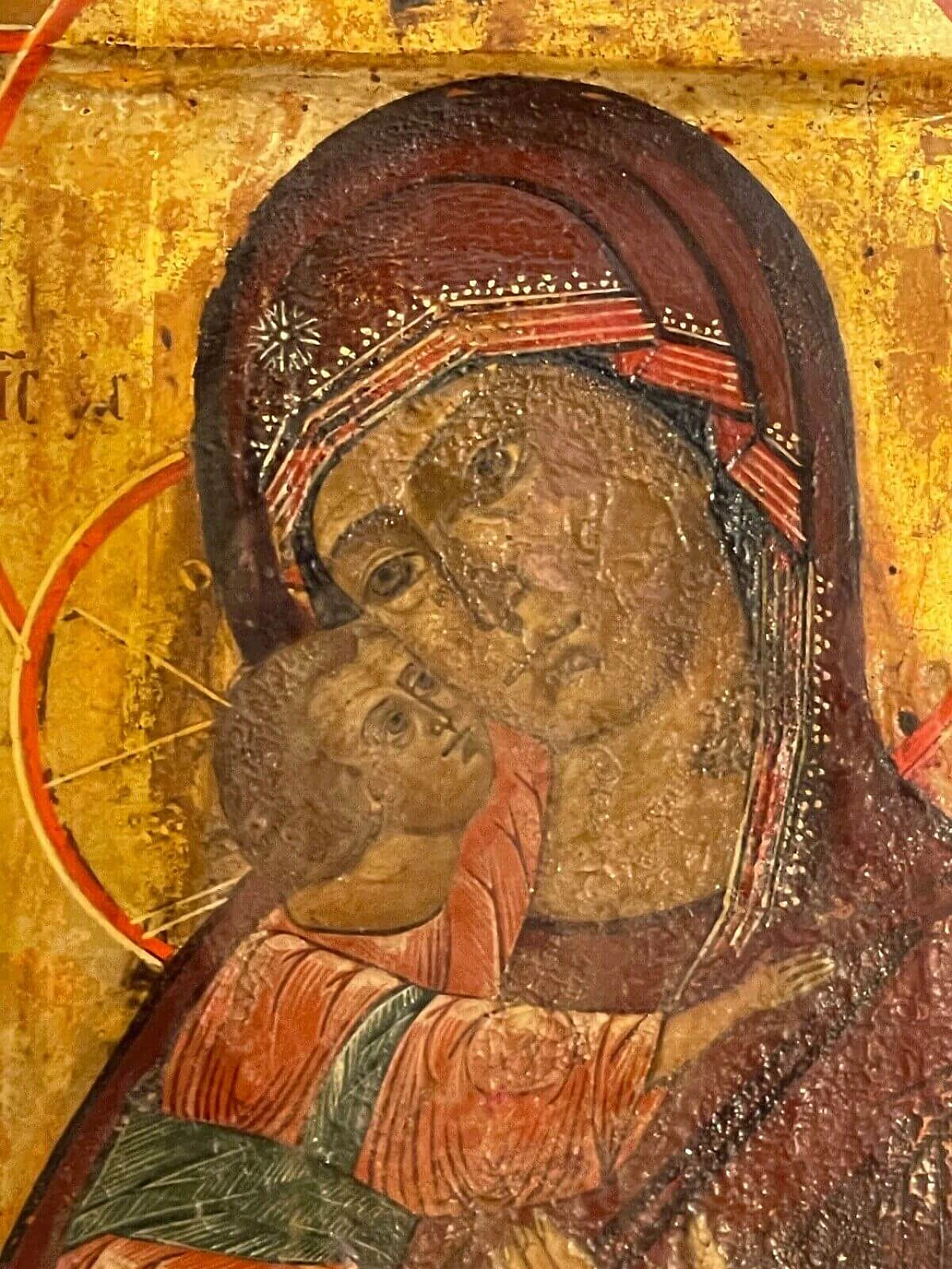 Icona russa di Madonna con Bambino, '800 2