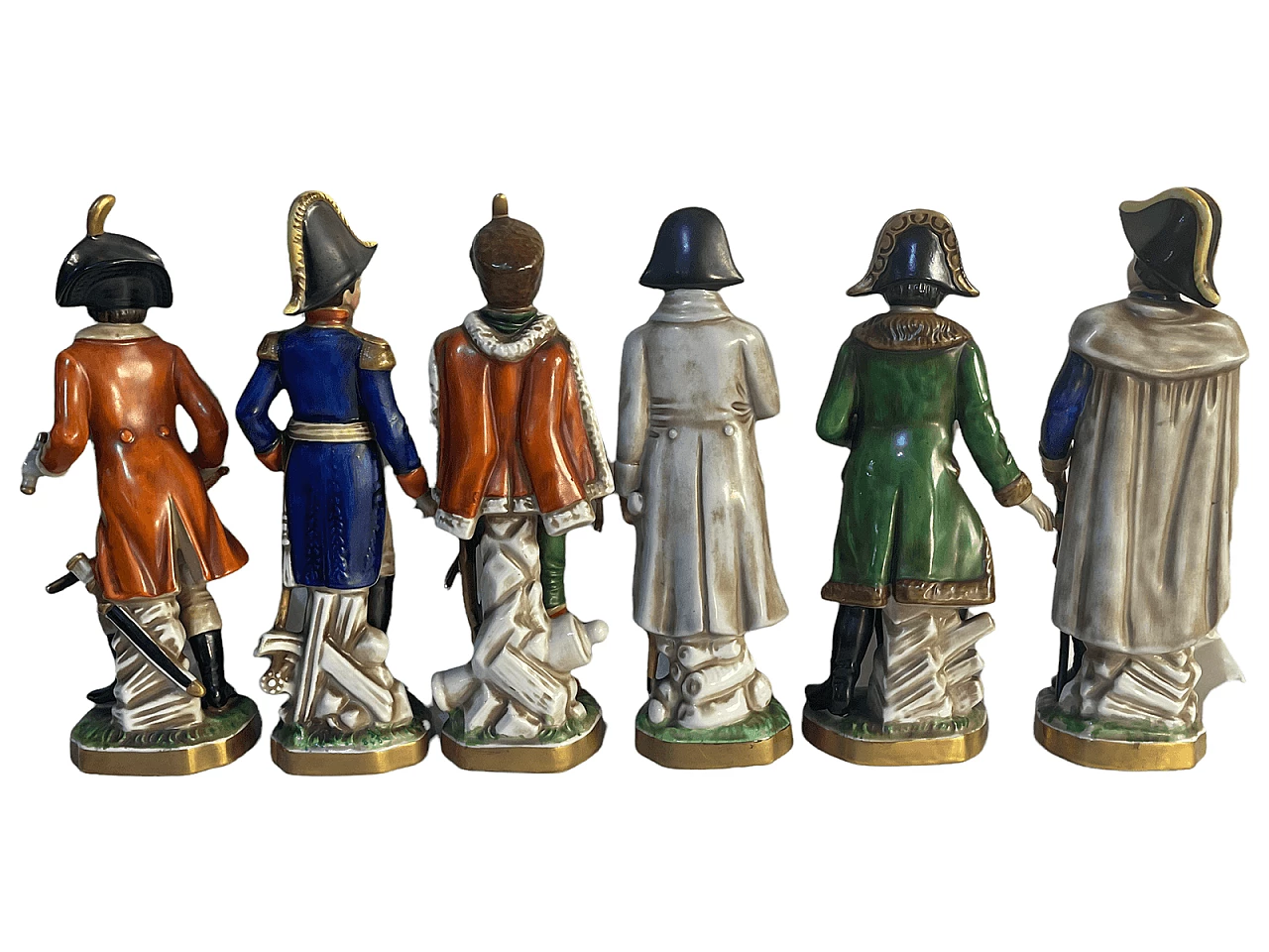 6 Sculture di soldati napoleonici in ceramica di Capodimonte 2