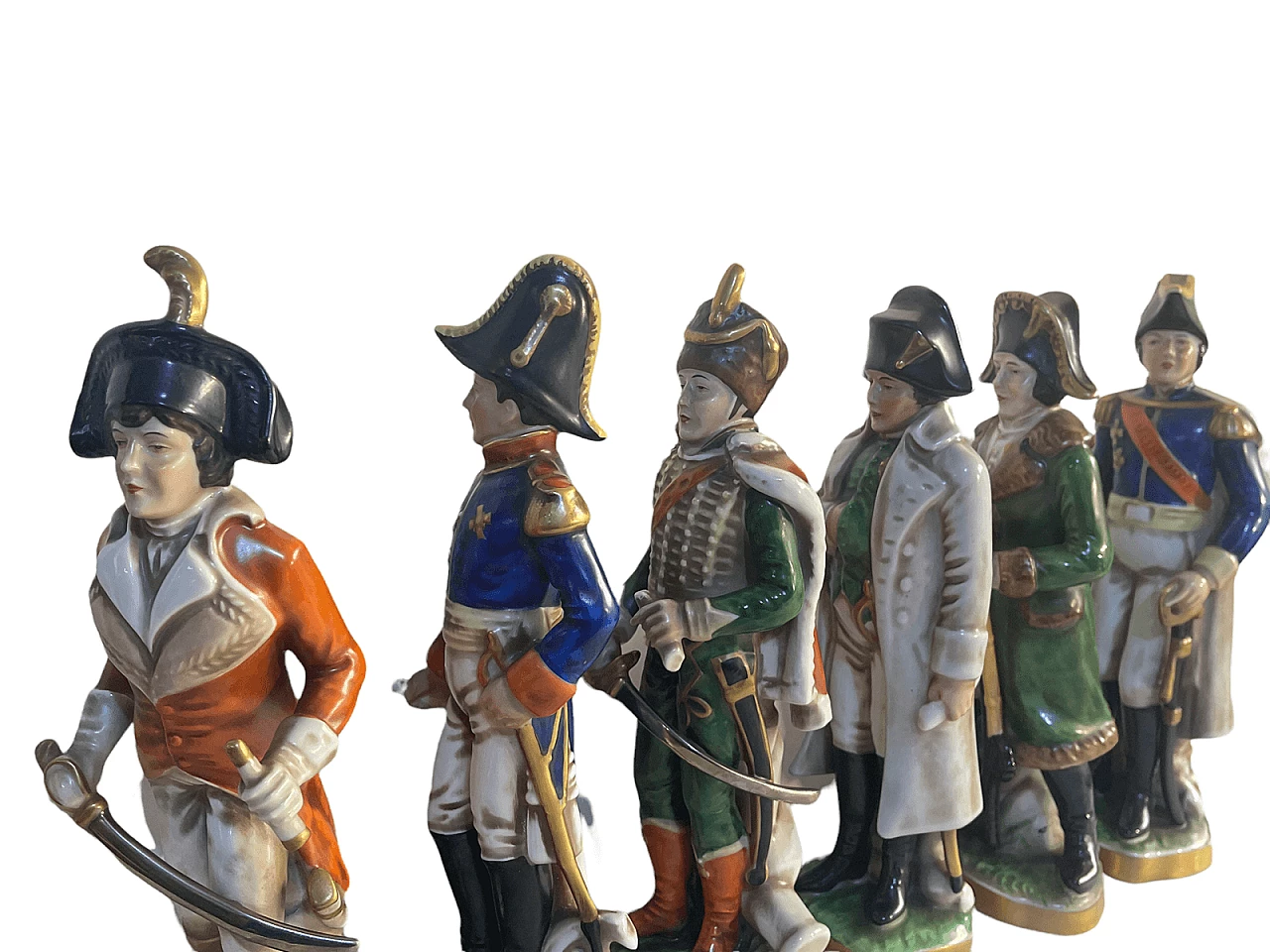 6 Sculture di soldati napoleonici in ceramica di Capodimonte 4