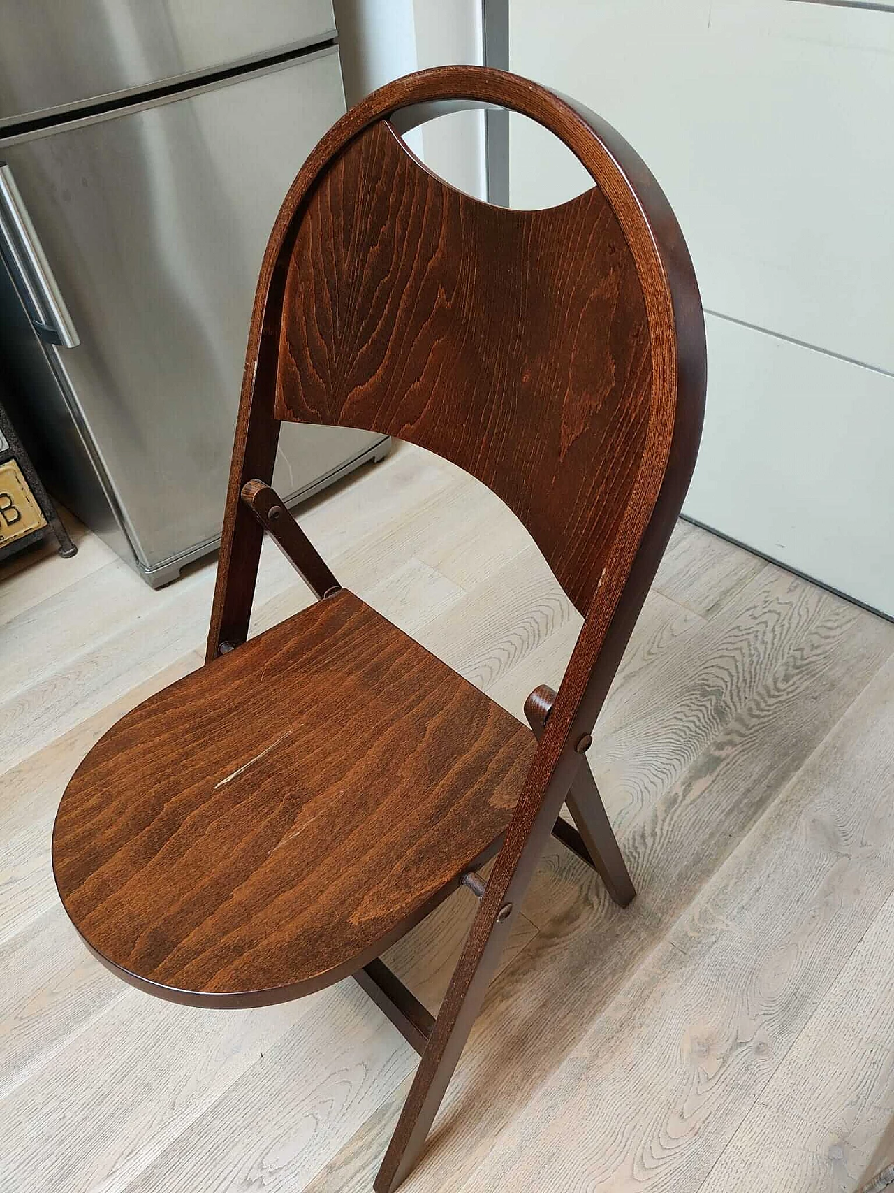 5 Sedie pieghevoli Bauhaus B751 di Thonet, anni '30 10