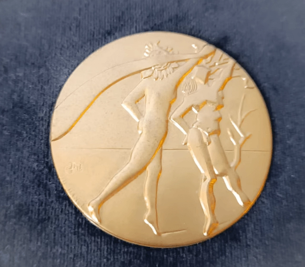 Pair of medals by Salvador Dalí for Istituto Grafico Italiano, 1970s 2