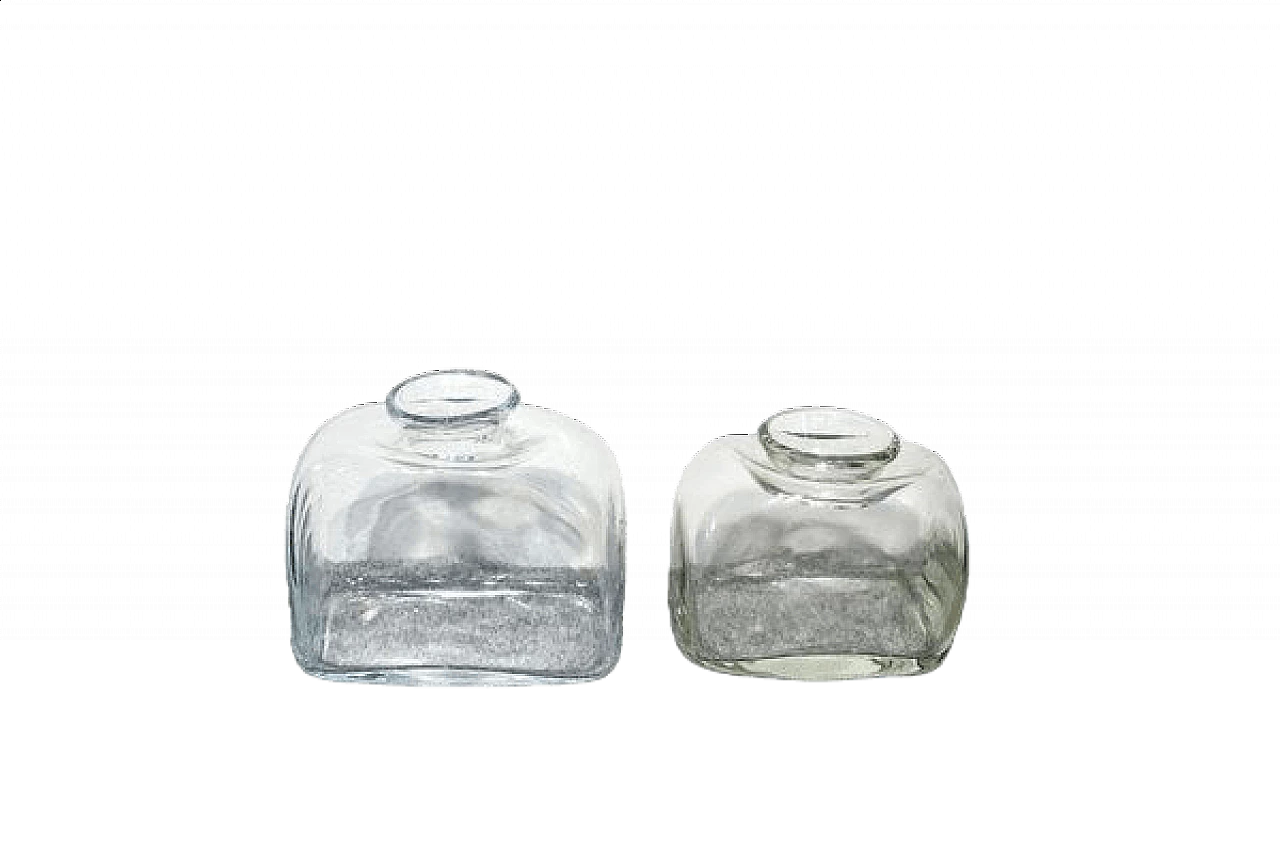 Pair of Murano glass vases in Barbini's style, 1970s 6