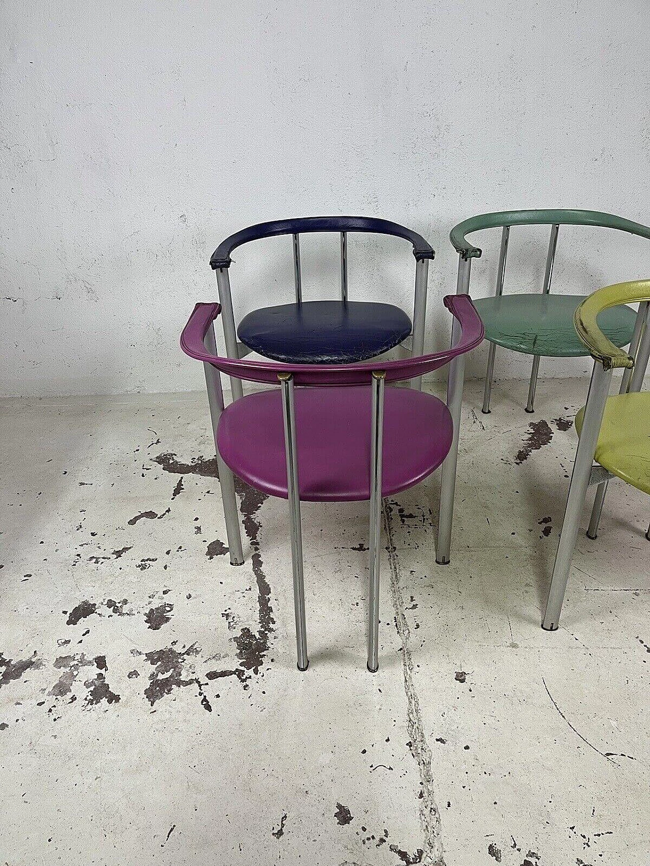 4 Ialea armchairs by Paolo Nava for B&B Italia, 1980s 8