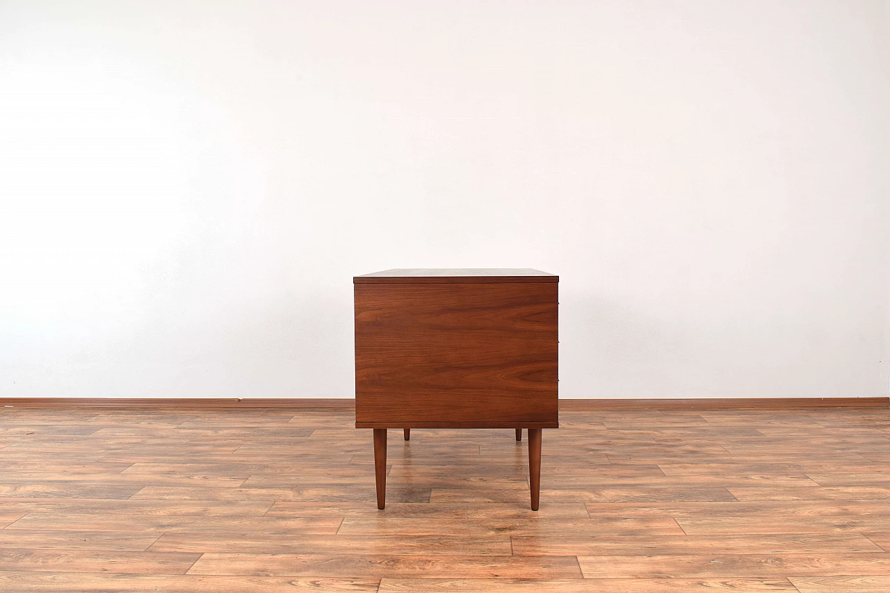 German walnut desk, 1960s 8