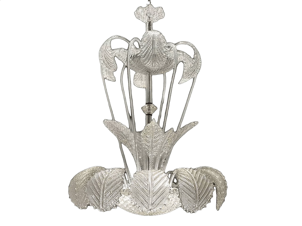 Murano glass chandelier by Ercole Barovier, 1940s 14