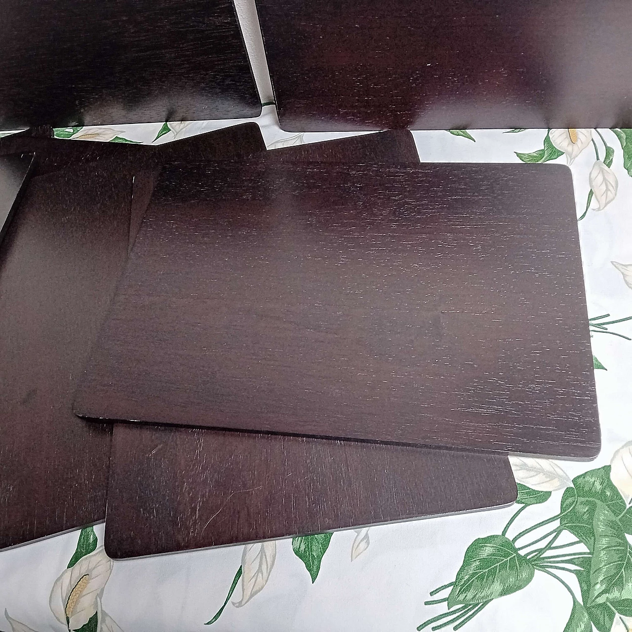 8 Teak place mats, 1990s 7