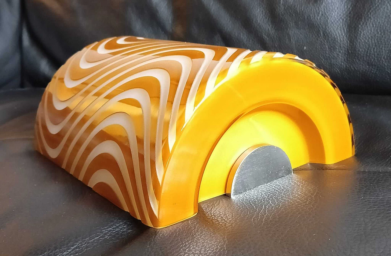 Orange and white glass Dune wall light by MoveLight 1