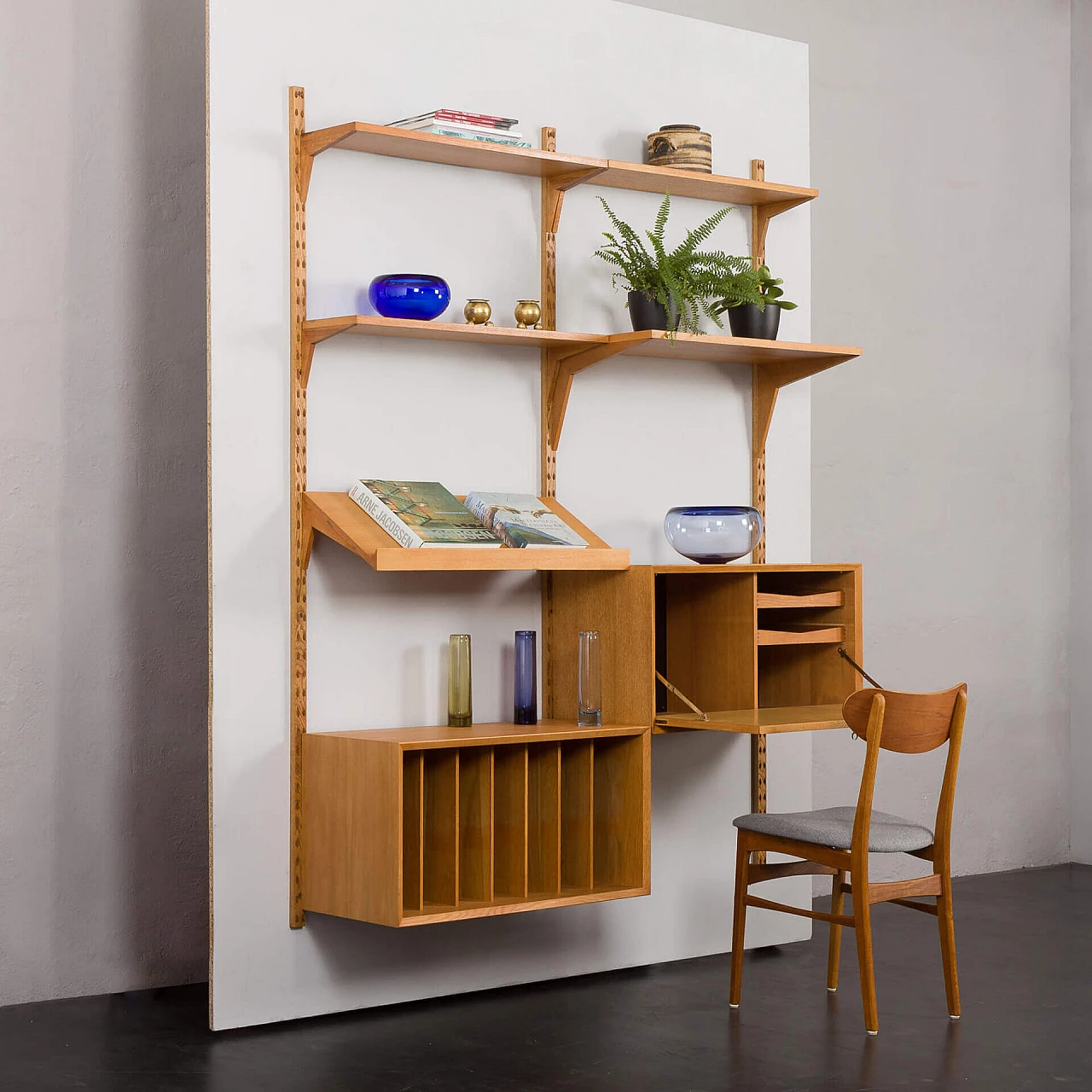 Two-bay oak bookcase by Poul Cadovius for Cado, 1960s 2