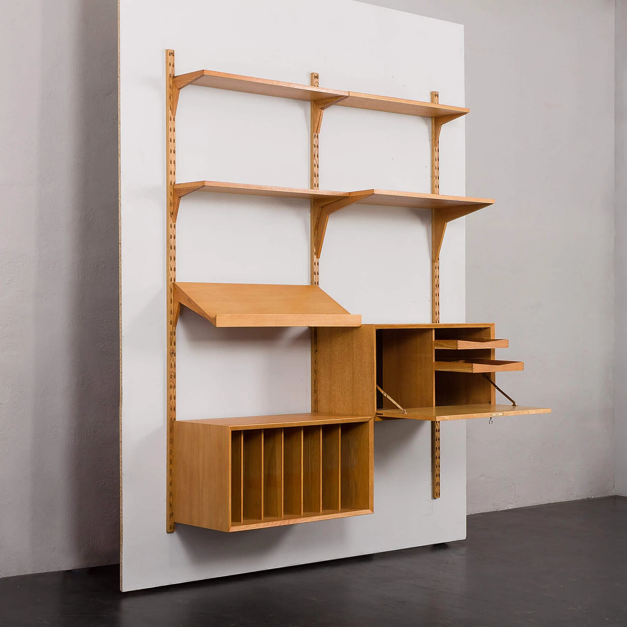 Two-bay oak bookcase by Poul Cadovius for Cado, 1960s 4