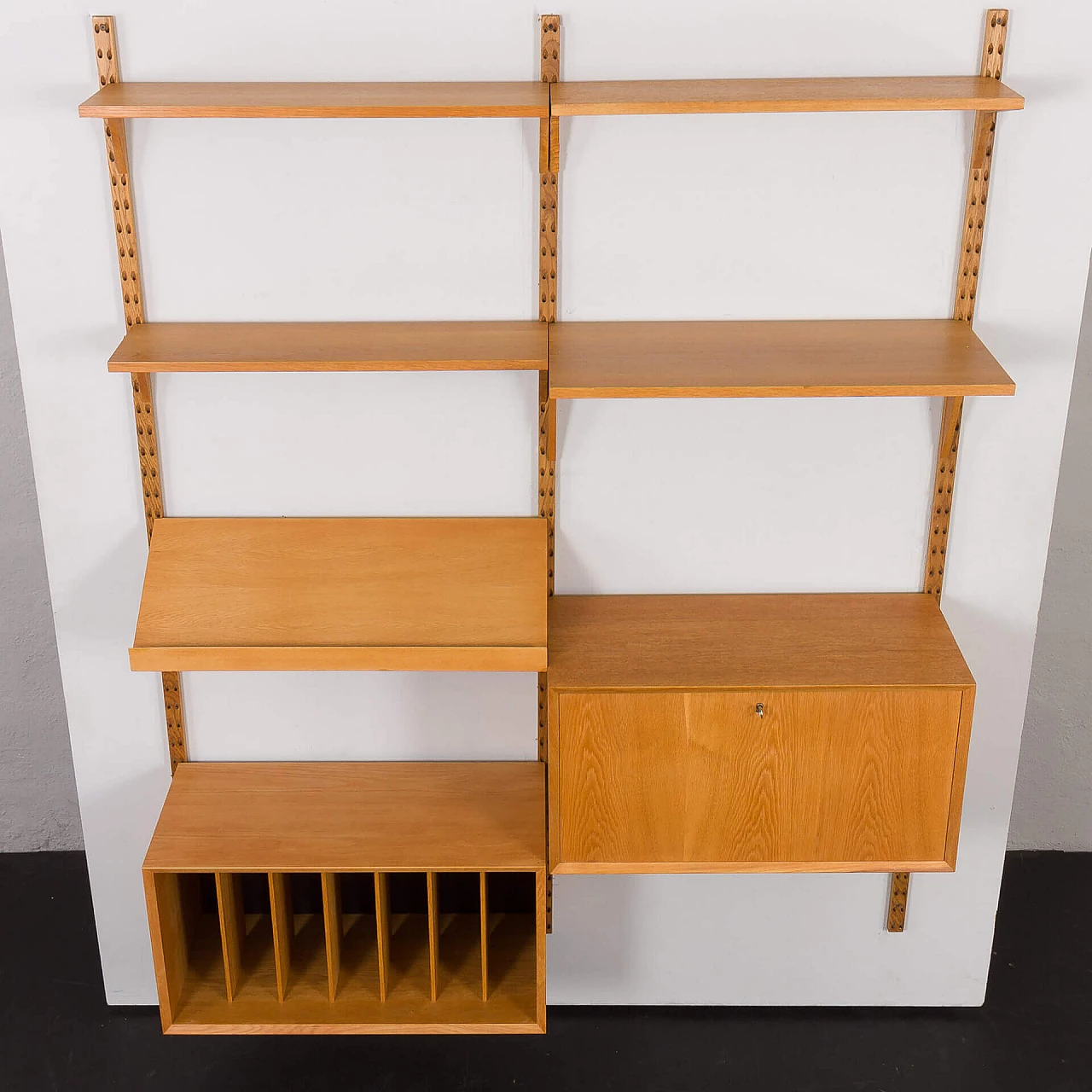 Two-bay oak bookcase by Poul Cadovius for Cado, 1960s 7