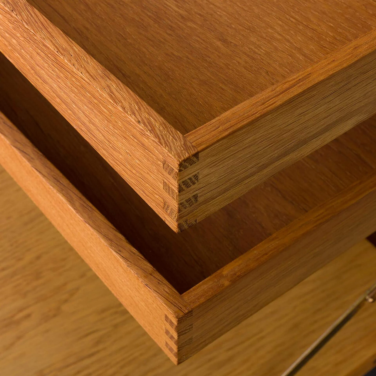 Two-bay oak bookcase by Poul Cadovius for Cado, 1960s 12