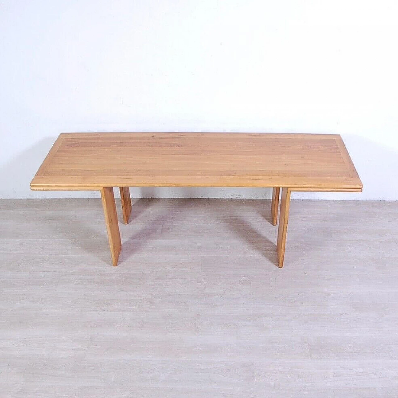 Solid wood table attributed to Mario Marenco, 1980s 11