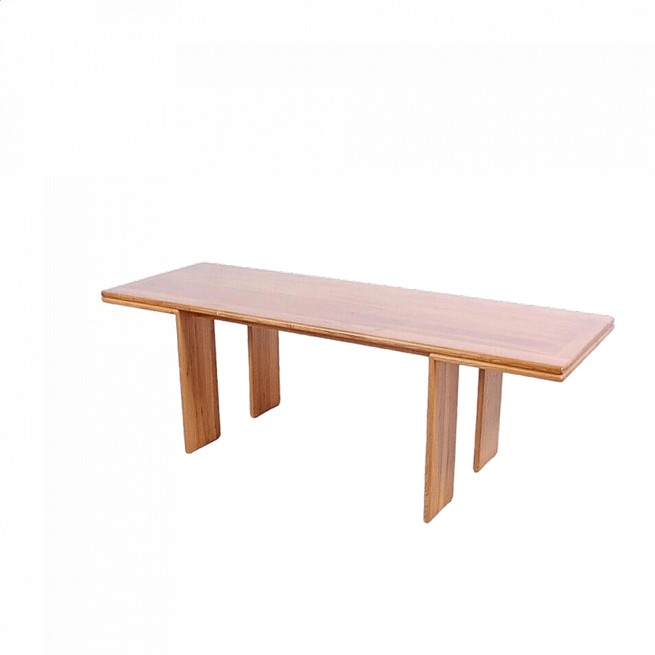 Solid wood table attributed to Mario Marenco, 1980s 19