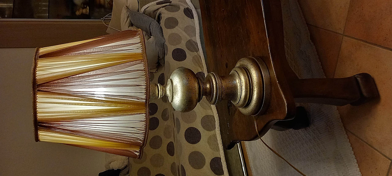 Turned wood table lamp, 1960s 15